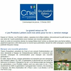 Communiqué de presse -Le grand retour en TV Les produits laitiers sont nos amis pour la vie, version manga.docx