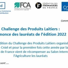 Challenge des Produits Laitiers - annonce des lauréats de l'édition 2022