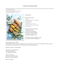 Cakes fromagers