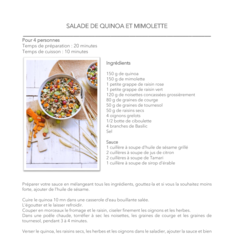 Salade de quinoa et mimolette