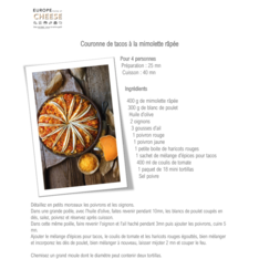 Couronne de tacos à la mimolette râpée