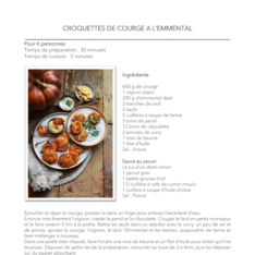 Croquettes de courge à l'emmental