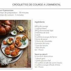 Croquettes de courge à l'emmental