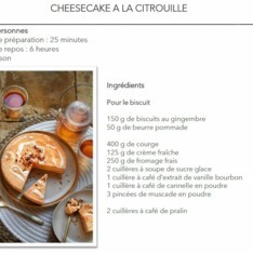 Cheesecake à la citrouille