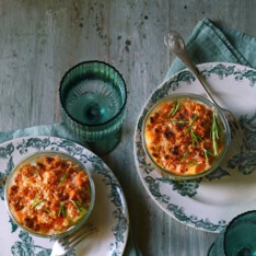 Crumble de légumes au fromage de chèvre