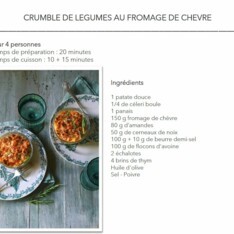 Crumble de légumes au fromage de chèvre