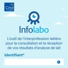 Infolabo : page d'accueil sur mobile