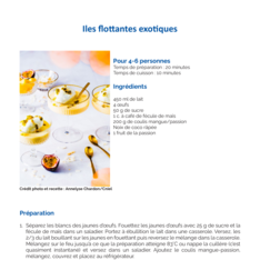 Iles flottantes exotiques