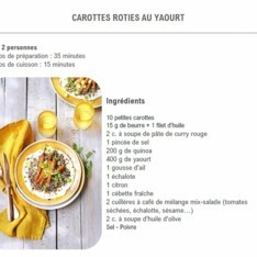 Carottes rôties au yaourt