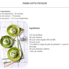 Panna cotta pistache