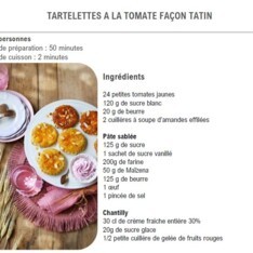 Tartelettes à la tomate façon tatin