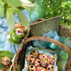 Muffins aux groseilles ou mûres