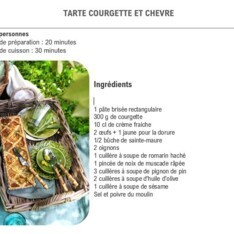 Tarte courgette - chèvre