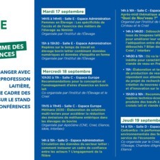 Programme des conférences