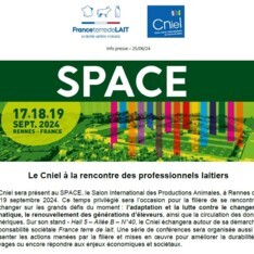 Infopresse - Space 2024 : le Cniel à la rencontre des professionnels laitiers