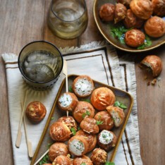 Gougères fourrées au fromage frais