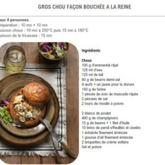 Gros chou façon bouchée à la reine