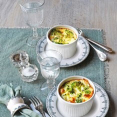 Petits flans brocolis et carré frais