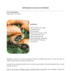 Empanadas au bleu d'Auvergne