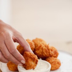 Hash brown sauce Maroilles