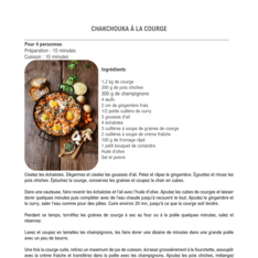 Chakchouka à la courge