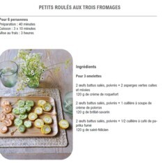Petits roulés aux trois fromages