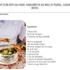 Mont d’Or légumes rôtis