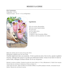 Mousse à la cerise