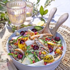 Salade estivale colorée