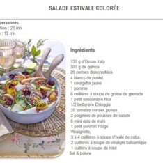 Salade estivale colorée