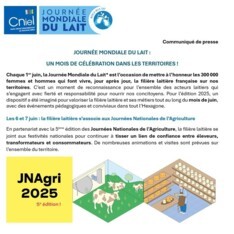 Communiqué de presse - Journée Mondiale du Lait - Juin 2025