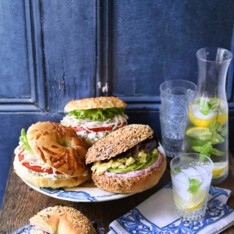 Bagels fermier et végétarien
