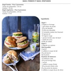 Bagels fermier et végétarien