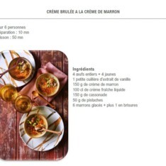 Crème brûlée à la crème de marron