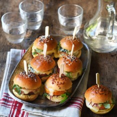 Duo de mini burgers
