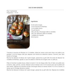 Duo de mini burgers