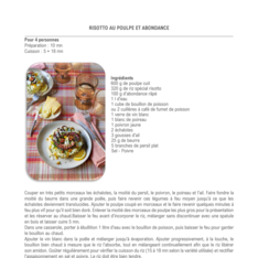 Risotto au poulpe et abondance