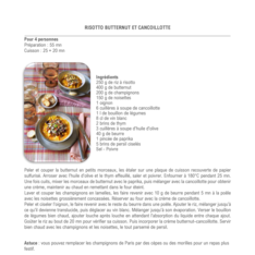 Risotto butternut et cancoillote