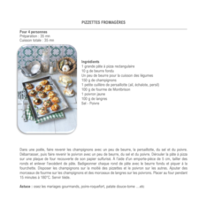 Pizzettes fromagères