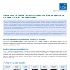 Communiqué de presse SIA 2026