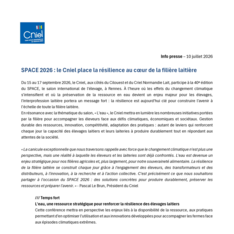 Communiqué - SPACE 2026