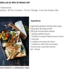 Quésadillas au Brie de Meaux