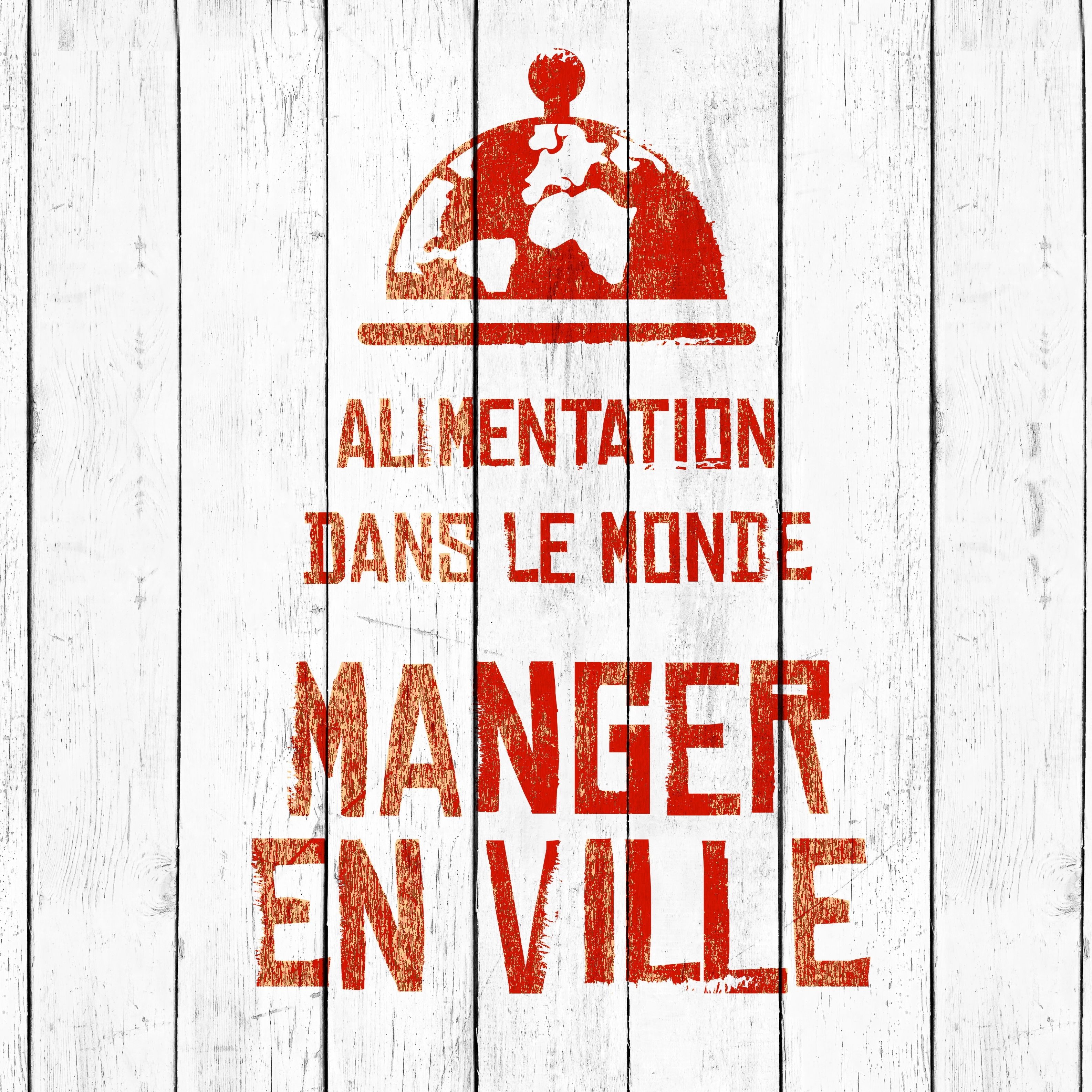 Logo manger en ville