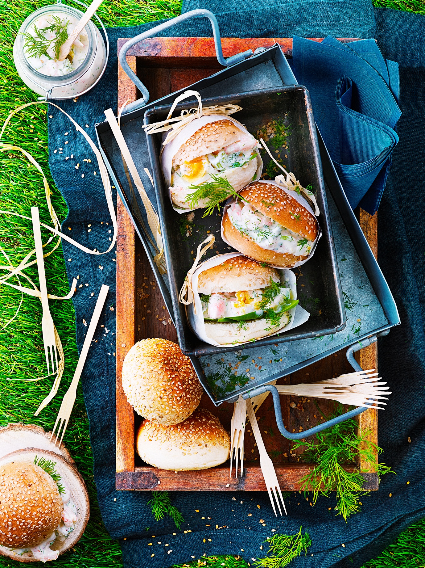 BUNS AUX CREVETTES SAUCE YAOURT