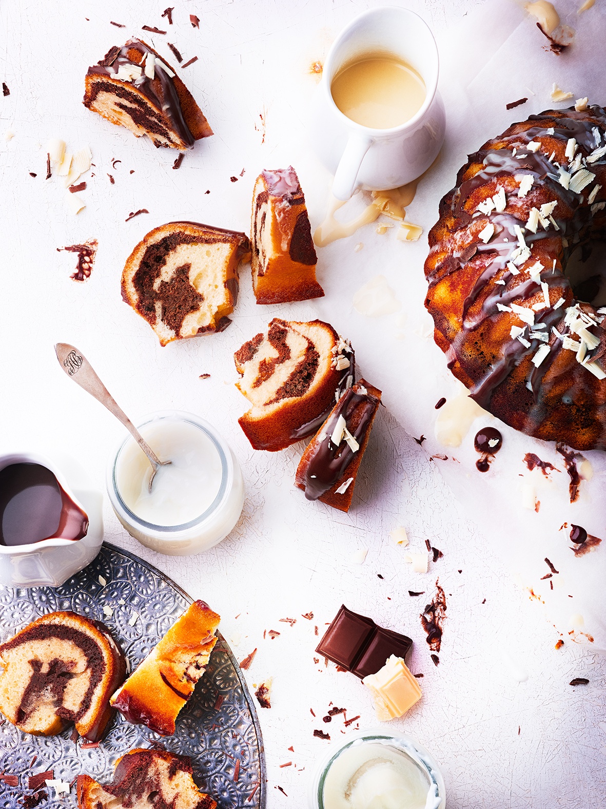 GATEAU MARBRE AU YAOURT