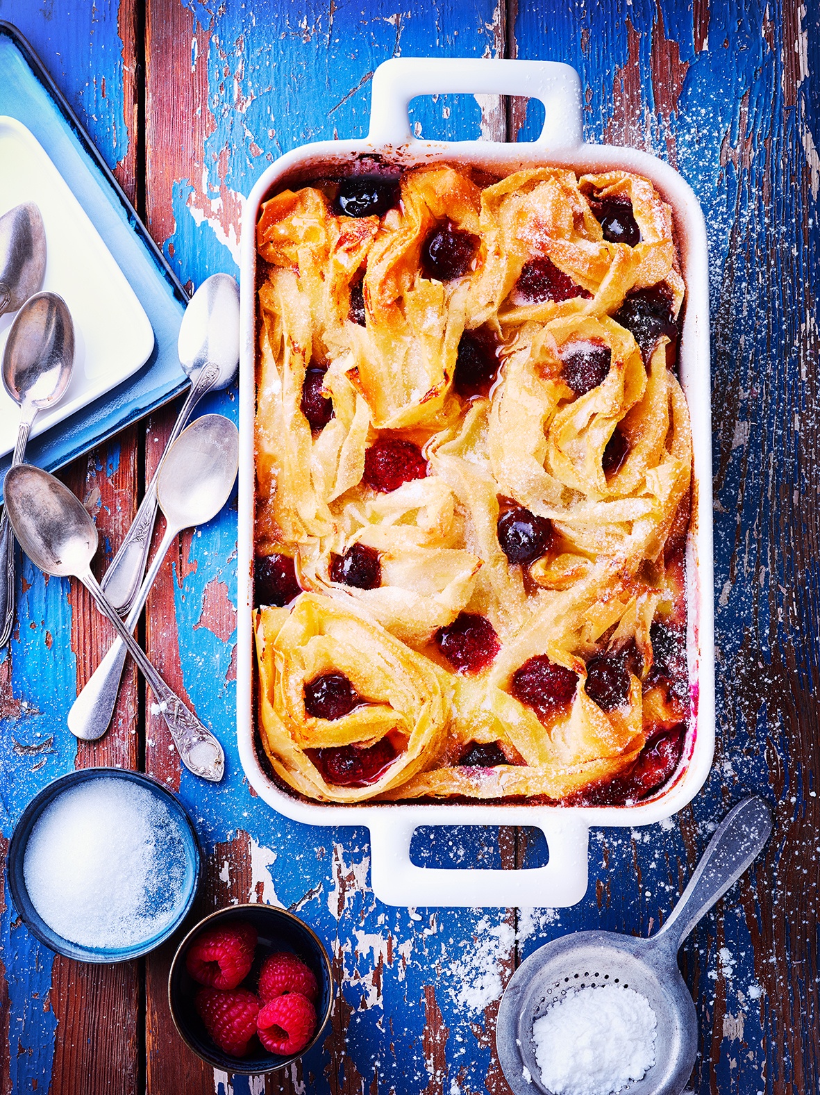 Crousti-fondant aux fruits rouges