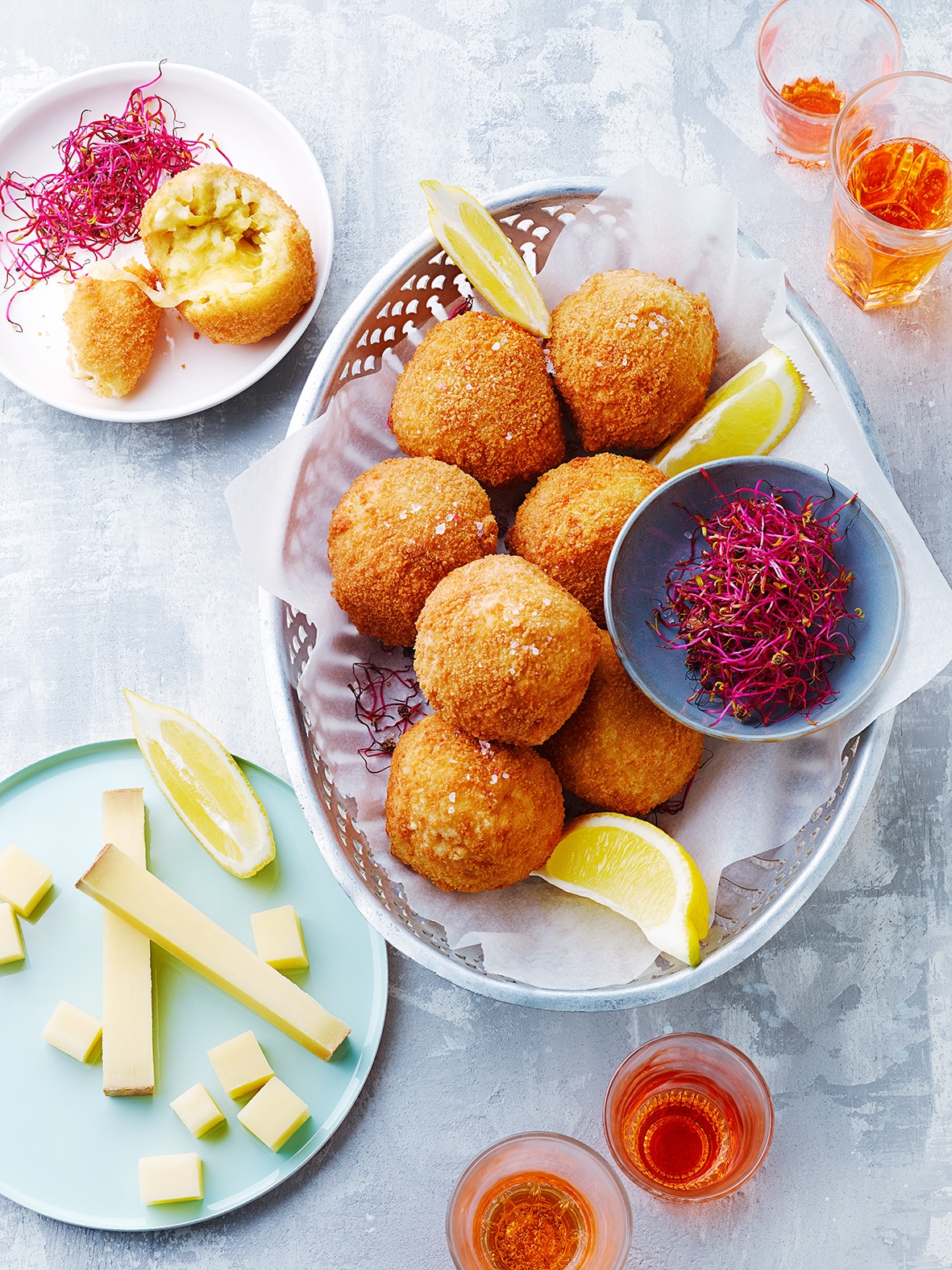 Croquettes de risotto aux artichauts et comté