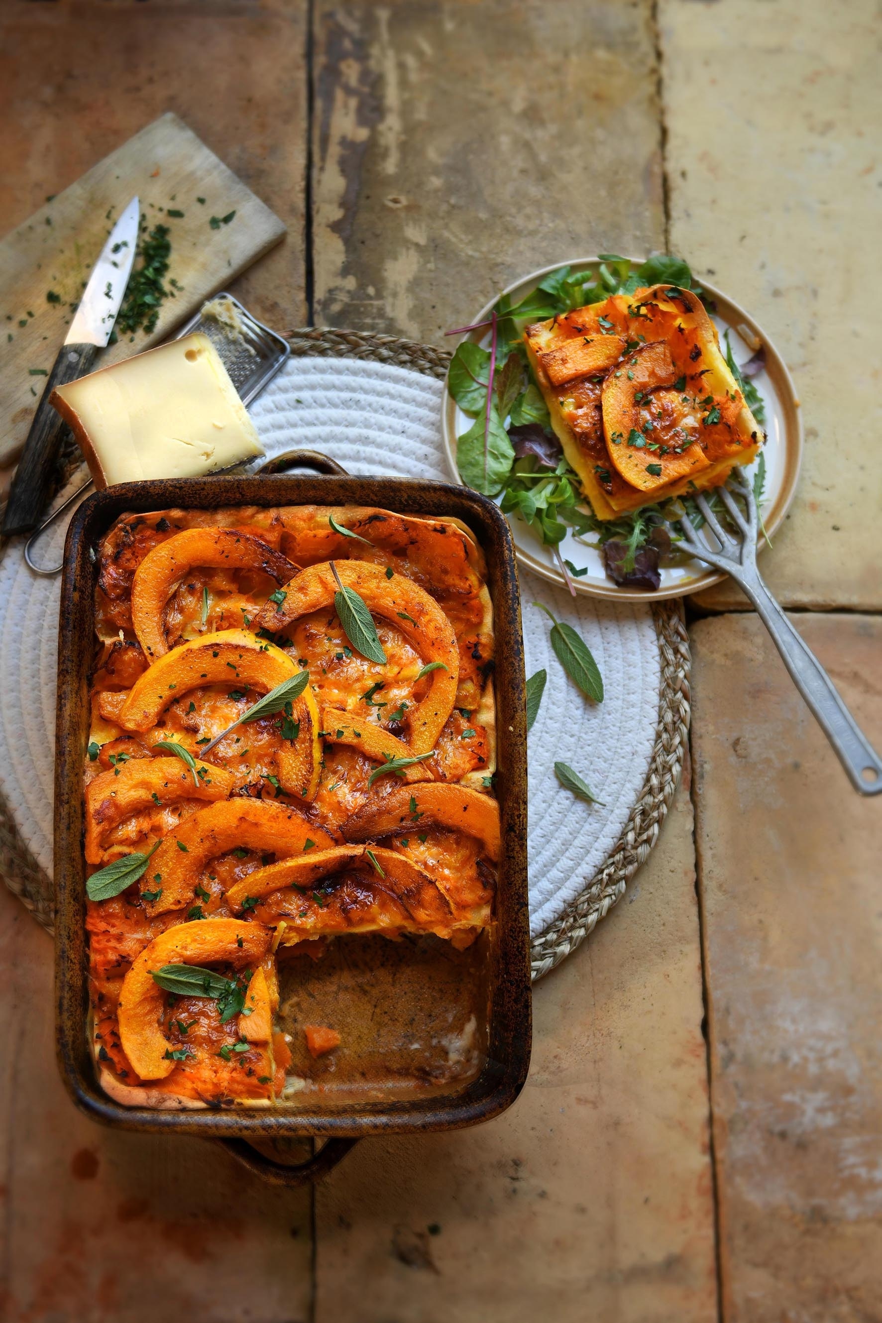 Lasagnes de courge et abondance