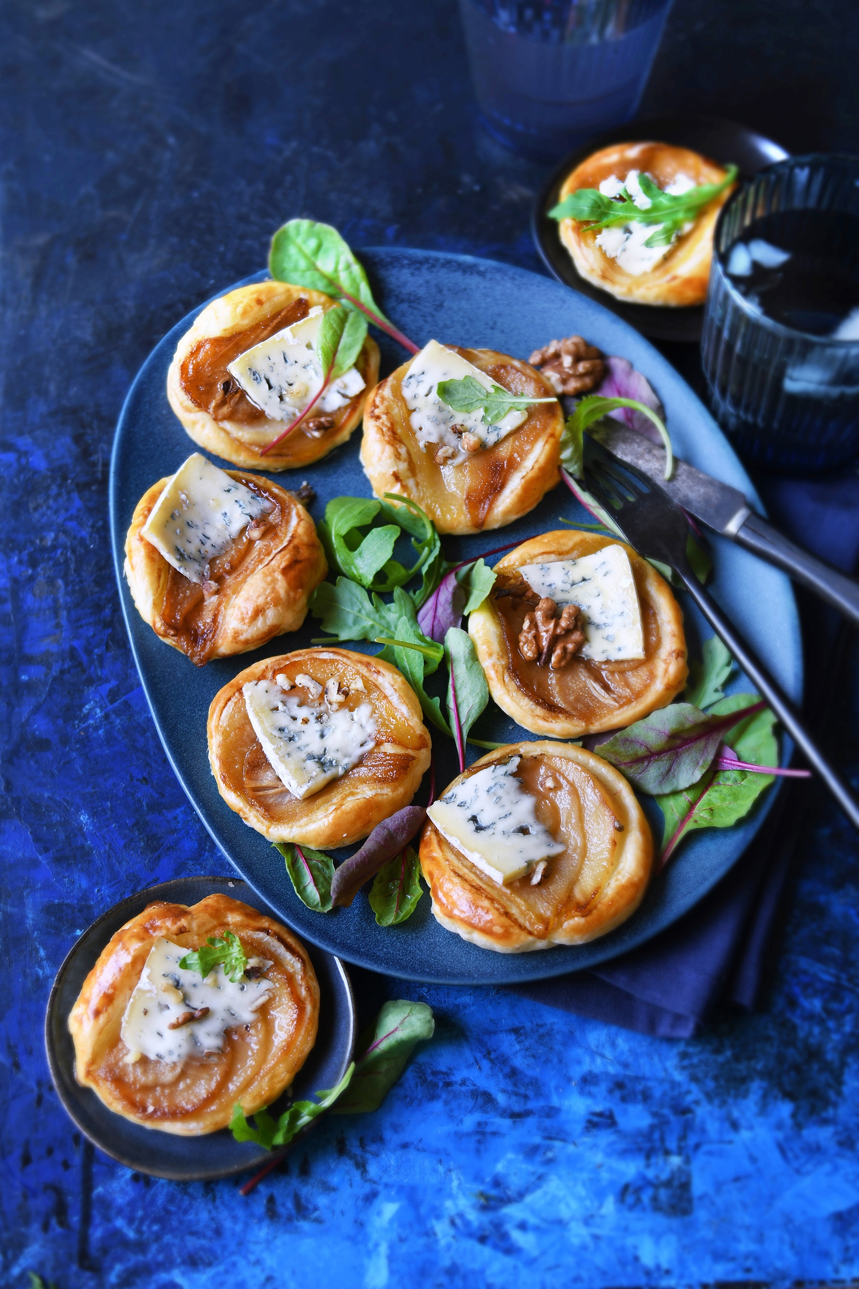 Tartelettes poire à la fourme d'Ambert