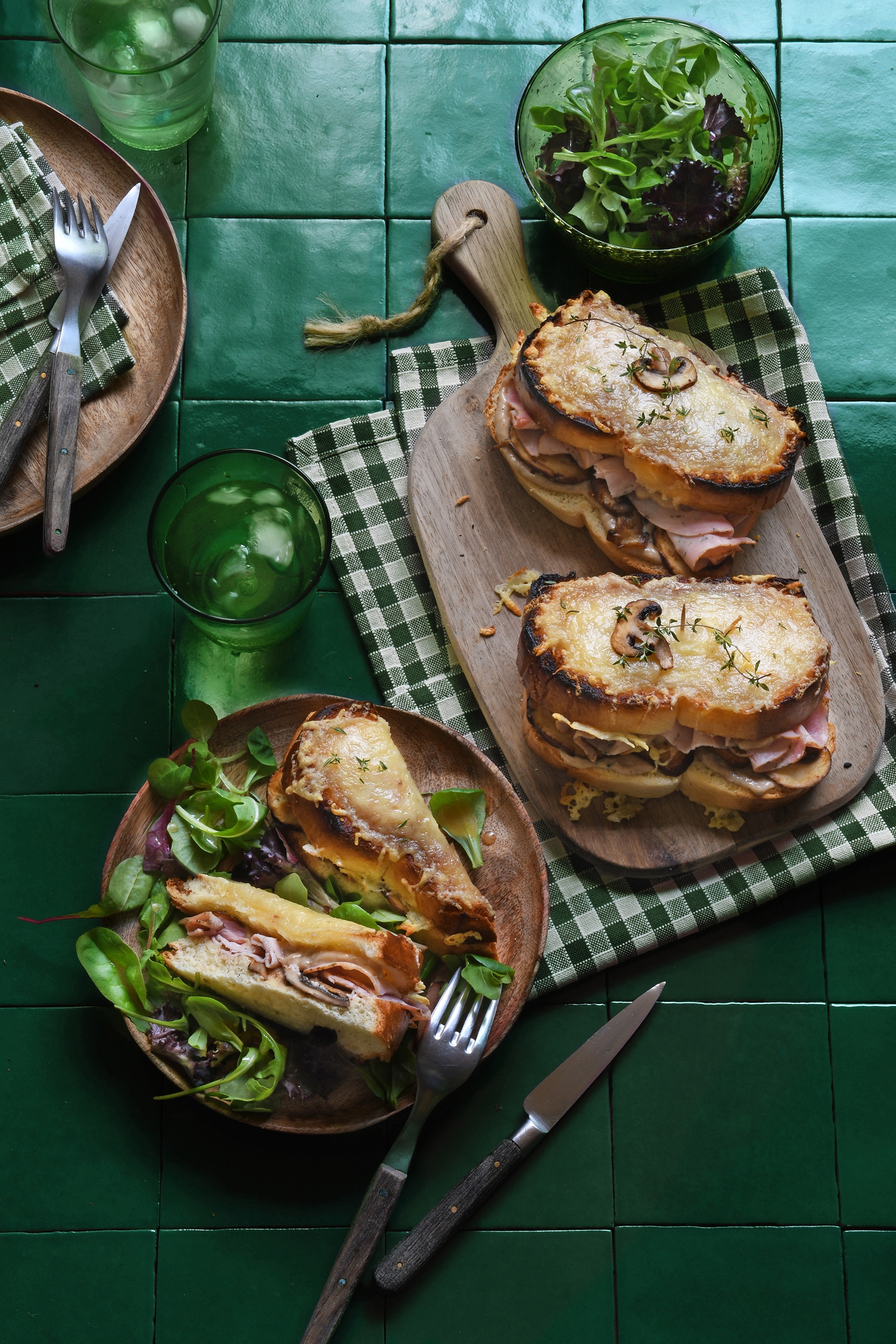 Croque brioché parfumé à la truffe et beaufort